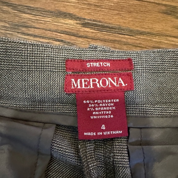 Merona brown dress Pants Size 4 - Picture 4 of 4